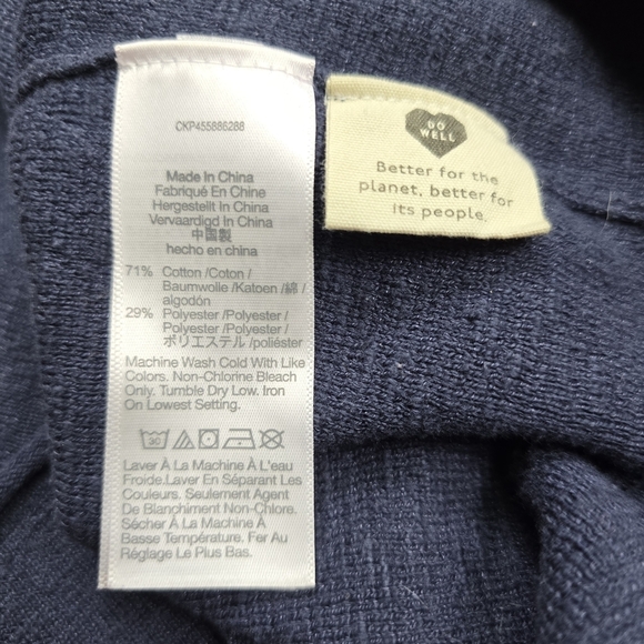 MADEWELL Womens S Striped Telluride Pullover Sweater - Quarter Sleeve Crop Fit - Picture 5 of 7